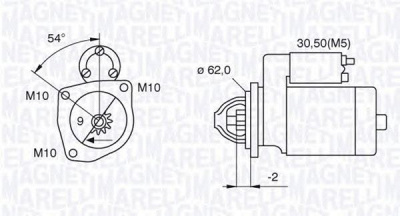 MAGNETI MARELLI 063521070630 -  Стартер